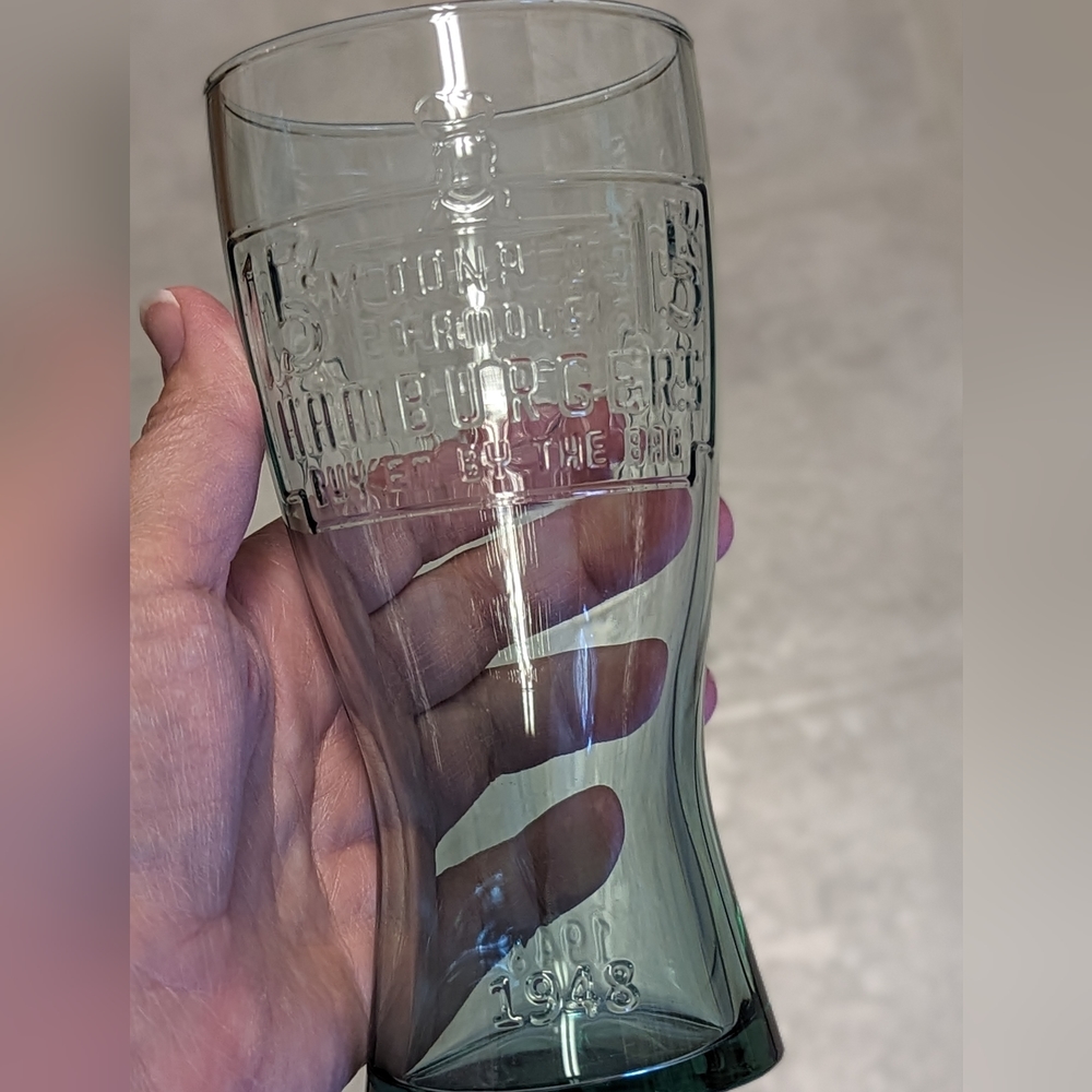 McDonald's Vintage Ad style glasses set of 2 purple and green - Picture 8 of 10